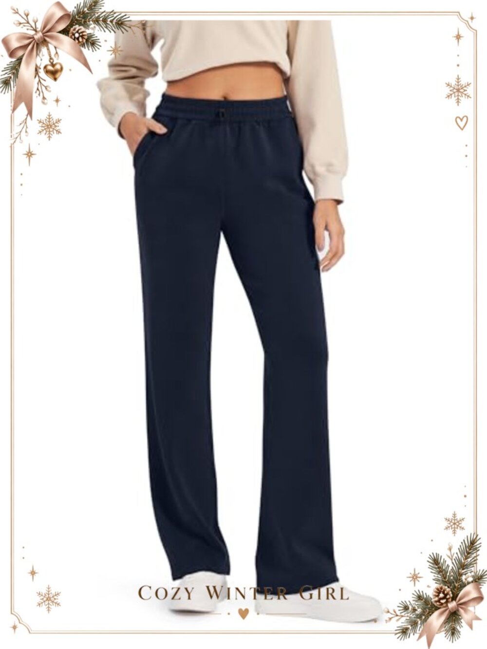 Wide Leg Modal Soft Sweatpants Yoga Pants with Pockets Drawcord Casual Lounge